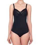Susa Body ohne Bügel Santorin I Body Shapewear Damen stark formend I Frauen Mieder I Softer Bodysuit mit Shaping Effekt I Formt Taille, Bauch und Po I schwarz I 95D