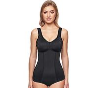 SUSA Damen Body ohne Bügel I Cremona 6532 I Komfort-Body mit gemoldeten Cups & Entlastungsträgern I Figurschmeichelnde Shapewear mit Halt I Verstellbare Träger & Hakenverschluss I Schwarz, 90D