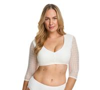 SUSA Damen 5574 Bluse, Halbtransparent, Ivory, 46