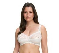 SUSA Damen BH ohne Bügel I Latina 7814 I Größen B-F I Femininer BH mit 3-geteilten Cups & elastischer Spitze I Verstellbare Träger & Rückenverschluss I Halbtransparenter Komfort-BH