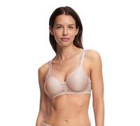 SUSA Damen BH ohne Bügel I Porto 8233 I Spacer-BH mit gemoldeten Cups, Jacquard-Spacer & elastischer Spitze I Verstellbare Träger & Rückenverschluss I Komfort-BH mit femininen Details I Sand, 95C