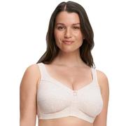 SUSA Damen BH ohne Bügel I Print 8235 I Größen B-G I Bügelloser BH mit 3-geteilten Cups & floralem Dessin I Verstellbare Träger & Rückenverschluss I Angenehmer Komfort-BH