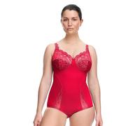 Susa Damen Body ohne Bügel - Latina 6538 - Bequeme Shapewear Mieder für Frauen - Figurschmeichelndes Design - Ideal für Alltag & besondere Anlässe - Carmin, 85B