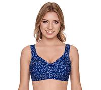 Susa Damen Bügelloser BH, per Pack Blau (blau-Bedruckt 299), 80E(Herstellergröße: 80E)