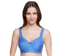 Susa Damen Bügelloser BH, per Pack Blau (blau-Bedruckt 299), 95F(Herstellergröße: 95F)