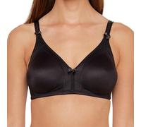 Susa BH ohne Bügel 9763 Topsy – blickdicht, vorgeformte Cups, gemoldet, mit Schleife – Schwarz 80B