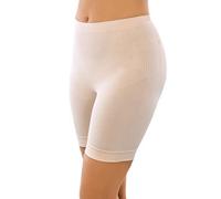 Susa Damen Miederhose I Shapewear Damen Shorts I Bauchweg Hose I Langbein-Panty, auch als Radlerhose geeignet,Creme,XL