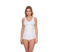 SUSA Damen Body ohne Bügel I Cremona 6532 I Komfort-Body mit gemoldeten Cups & Entlastungsträgern I Figurschmeichelnde Shapewear mit Halt I Verstellbare Träger & Hakenverschluss I Weiß, 90D