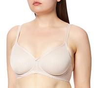 Susa Damen Nahtloser Bügel-BH Madeira 8070, Gestreift, Gr. 90D, Beige (Nude 249)