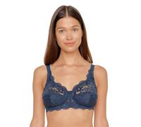 Susa Damen Ohne Aus Elastischer Spitze Latina 7814 Bügelloser BH, Blau (Marine 022), 105D EU
