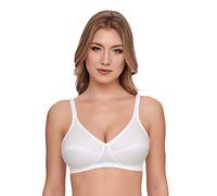 SUSA Damen Standard BH, Halbtransparent, Weiß, A75