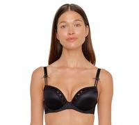 SUSA Dirndl-BH 7432 Push-Up mit Bügel & Häkelbändchen schwarz 75C