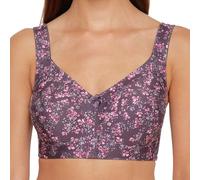 Susa Bügelloser BH 90, Cup C lila Damen BHs ohne Bügel Damenwäsche 90, Cup C bedruckt, aubergine