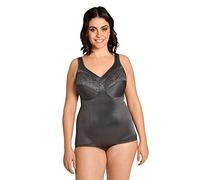 Susa Damen-Body 6493, Korselett mit Shape-Effekt, ohne Bügel, Anthrazit 80B
