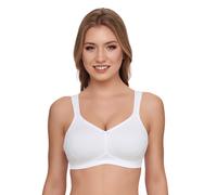 SUSA Minimizer BH Damen ohne Bügel I London I Damen-BHs mit Minimizer Schnittform, verkleinert die Brüste optisch I Gemoldete Cups, breite Träger I weiß I 85E
