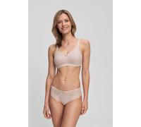 Minimizer-BH SUSA "Minimizer ohne Bügel Nizza", Damen, Gr. 90, Cup F, sand, Obermaterial: 75% Baumwolle, 20% Polyamid, 5% Elasthan, unifarben, elastisch, BHs Minimizer-BH, reduziert die Büste optisch