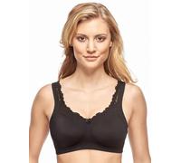 Susa Prothesen BH Damen ohne Bügel Care 19850 Damen-BHS mit vorgeformten Taschen I Hoher, optimaler Halt I Strapazierfähig I schwarz I 105D