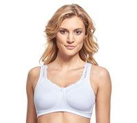 Susa Prothesen BH Damen ohne Bügel Care 19850 Damen-BHS mit vorgeformten Taschen I Hoher, optimaler Halt I Strapazierfähig I weiß I 85B