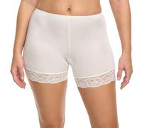 Susa Slip Damen mit Bein - Wiesn-Zauber 711 I Unterwäsche für Frauen - Slips mit taillenhohem Schnitt - Elastisch und bequem, mit gefüttertem Schritt - Ivory - Gr. 44