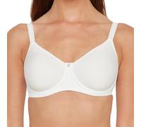 SUSA Spacer BH Damen mit Bügel Catania I Damen-BHS aus atmungsaktivem Spacer Material I Angenehmes Hautgefühl I Cups ohne Naht vorgeformt I Ivory I 80D