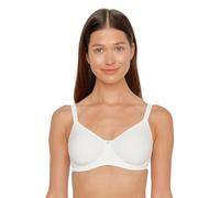 SUSA Spacer BH Damen mit Bügel Catania I Damen-BHS aus atmungsaktivem Spacer Material I Angenehmes Hautgefühl I Cups ohne Naht vorgeformt I weiß I 85D