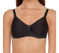 Susa Spacer BH Damen mit Bügel Catania I Damen-BHS aus atmungsaktivem Spacer Material I Angenehmes Hautgefühl I Cups ohne Naht vorgeformt I schwarz I 90D