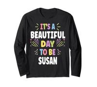Susana Personalized Name Beautiful Day Susana Langarmshirt