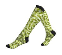 Sushi Dill Pickles Kompressionsstrümpfe für Damen und Herren, 20-30 mmHg, kniehohe Waden, für Fliegen, Laufen, Krankenschwestern