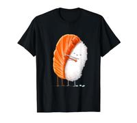 Sushi Hug Kawaii Japanisches Essen Design Preisgünstiges Grafik-T-Shirt, Herren, Schwarz, S