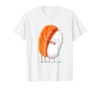 Sushi Hug Kawaii Japanisches Essen Design Preisgünstiges Grafik-T-Shirt, Herren, Weiß, L