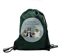 Susiko Jugend Unisex Best Friends Gymsac Rucksack, grün, M