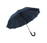 Susino Art.3515 hochwertiger Stockschirm 12-teilig mit Automatik - sturmsicher in Uni, Aluminiumstock （ 117 Durchmesser ） (Blau)