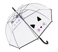 Susino Parapluie Cloche transparent automatique - Tête de chatSusino Regenschirm, 83 cm, 81 liters