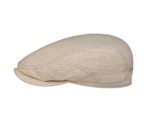 Sustainable Heavy Twill Flatcap by Stetson hellbeige M (56-57 cm)