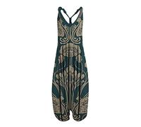 sutelang lurryly Damen Jumpsuit Latzhosen Linen - Damen Arbeitslatzhose Yoga Jumpsuit Damen Kleider Festlich Damen Mit Gürtel Damen Hose/Leinenhose Aus Luftigem Angenehm Boho Beach Maxi Dress