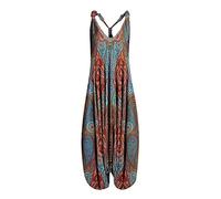 sutelang lurryly Damen Jumpsuit Latzhosen Linen - Damen Arbeitslatzhose Yoga Jumpsuit Damen Kleider Festlich Damen Mit Gürtel Damen Hose/Leinenhose Aus Luftigem Angenehm Boho Beach Maxi Dress