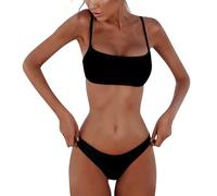 Svanco Bikini Damen Set Brazilian Style - Sexy Bikinis mit Niedriger Taille Tanga, Sonnendurchlässig & Tan Through, Perfekt für Strandurlaub