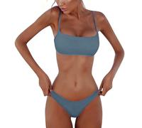 Svanco Bikini Damen Set Brazilian Style - Sexy Bikinis mit Niedriger Taille Tanga, Sonnendurchlässig & Tan Through, Perfekt für Strandurlaub