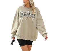 Svanco Sweatshirt Damen Oversized Los Angeles Pullover Teenager Mädchen Vintage Langarmshirt Coole Streetwear Ohne Kapuze