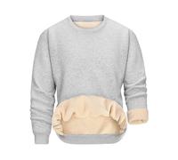 Svanco Winterpullover Herren Warm Thermo Dicker Gefütterter Pullover | Teddy-Fleece Pulli Mit Flauschigem Innenfutter, Langarm, Rundhalsausschnitt, Gerippte Bündchen