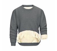 Svanco Winterpullover Herren Warm Thermo Dicker Gefütterter Pullover | Teddy-Fleece Pulli Mit Flauschigem Innenfutter, Langarm, Rundhalsausschnitt, Gerippte Bündchen