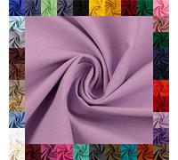 Swafing Heide Baumwollstoff Webware Uni Coupon (Flieder, 2m) - 36