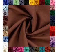 Swafing Heide Baumwollstoff Webware Uni Coupon (Rehbraun, 2m) - 36