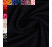 Swafing Vanessa Baumwolljersey unifarben Coupon (Schwarz, 0,5m) (299)