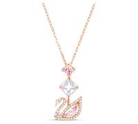 Swarovski Damen Kette 'Dazzling Swan' rosegold / pink / weiß, Größe One Size, 4161701 Rosegold / Pink / Weiß One Size
