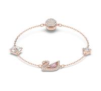 Swan Armband, Schwan, Rosa, 18K Roségoldbeschichtet S