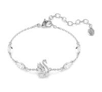 Swan Armband, Verschiedene Schliffe, Schwan, Weiß, Rhodiniert OS