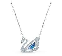 Swarovski Halskette 5533397 Dancing Swan – blau, rhodiniert