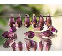 Swarovski 2 Stück 6000 Tropfenform 13x6.5 mm, Amethyst