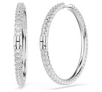 Swarovski Creolen Dextera Rundschliff Weiß Rhodiniert OS